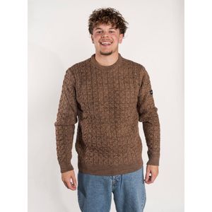 Ballin - 5202 Crewneck - Wollen Sweater - Bruin