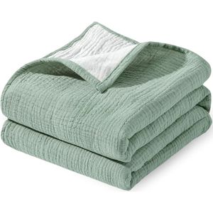 Newborn Cotton Baby Blanket - Muslin Wrap Blanket - 90 x 90 cm - Muslin Sleeping Blanket for Babies - Ademend Muslin Baby Dekentje voor Peuters, Jongens en Meisjes