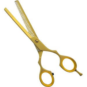Guardian Beauty Kappersscharen – 6.5 Inch Duitse RVS Effileerschaar – Gouden Barbierscharen – Professioneel Kappersgereedschap