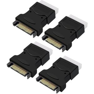 Allecto plus - Adapter SATA naar IDE male, IDE grote 4Pin naar SATA 15P male, voeding harde schijf nodig - Kabel converter