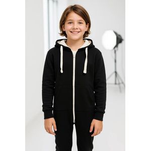 Zwarte Onesie kinderen - Onesie Jongens - Onesie Meisjes - Maat 152