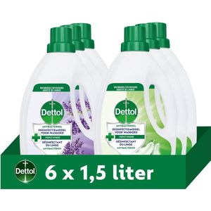 Dettol Antibacterieel Desinfectiemiddel voor wasgoed - Wastoevoeging - Sensitive & Lavendel 1,5L x 6 stuks - Voordeelverpakking
