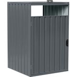 AXI Owen metalen Containerombouw Antraciet - Kliko ombouw voor 1 afvalcontainer – Max. 240L – Goede ventilatie