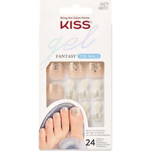 Kiss Gellak Gel fantasy Toenails - Kunstnagels - 28 stuks - Nepnagels - Lotta Oomph