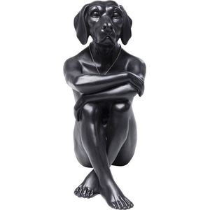 Decoratie beeld gangster hond zwart