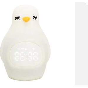 Slaaptrainer Kinderen - Kinderwekker - Nachtlampje kinderen - Met Dimfunctie - Slaapwekker - Pinguïn - Inclusief Adapter - Pom de Pinguïn