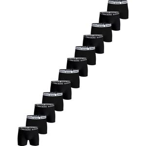 Björn Borg Cotton Stretch Boxershort Heren - Zwart/Wit - 12 stuks - Heren onderbroeken - Katoenen Boxer - Maat L