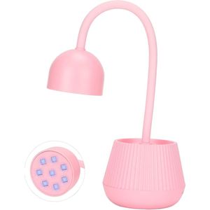 24W USB Mini Lotus LED Nagellamp Handsfree Nageldroger - Sneldrogend - Uithardingslamp - Zwanenhals - Flash Cure-licht - 360 ° Draaibaar - Thuis DIY .