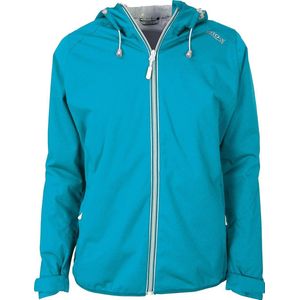 Pro-X Elements - Opbergbare regenjas voor dames - Davina - Neon turquoise - maat 40EU