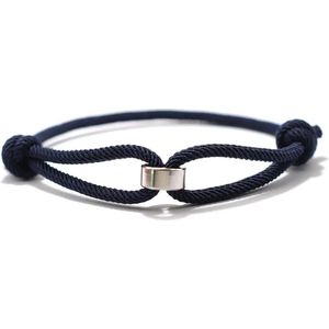 Soraro Touw Armband | Navy | Soraro Armbanden | Cadeau voor hem | verjaardag man