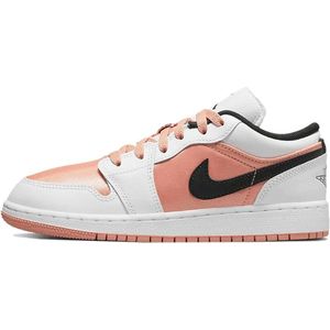 Air Jordan 1 Low 'Light Madder Root' (GS) - maat EU36- DM8960-801 - roze - zwart - wit - sneakers laag