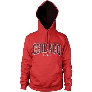 Hybris Chicago Illinois Hoodie Red-S