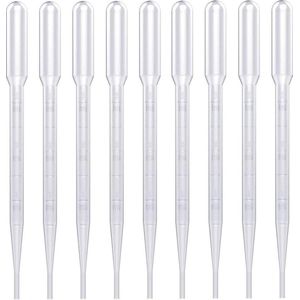 100 stuks pipet druppelaar - kunststof transferpipetten - laboratoriumexperiment tekengereedschap - 3 ml