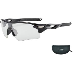 Fietsbril Met Hoes | Sportbril | Racefiets | Mountainbike | MTB | Sport Fiets Bril| Zonnebril | UV Bescherming | Zwart | Transparante Lens
