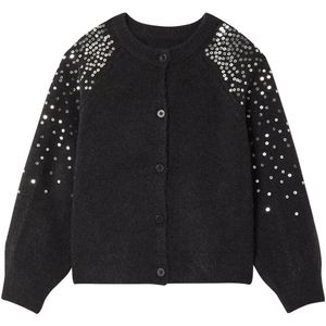 Kerstvestje - Antraciet - Pailletten - Voor Meisjes