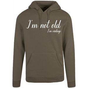 7311 - Hoodie - I'm not old-Olive-XXL