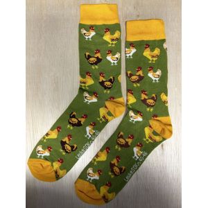 SOKn. Trendy sokken *KIPPEN* maat 40-46 (ook leuk om kado te geven !)