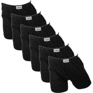 Fun2wear/Funderwear heren boxershorts wijd - 6-pack - maat XL - Uni zwart