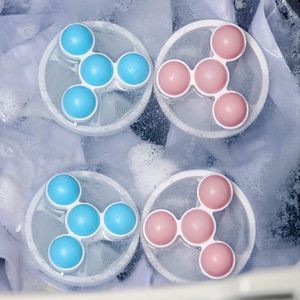 4 stuks - Wasmachine filterzakken - Wasmachine haarfilterzakken - Wasmachine pluizenverzamelaar - Herbruikbaar - Voorkomt verstoppingen in de afvoer van de wasmachine - Blauw en roze