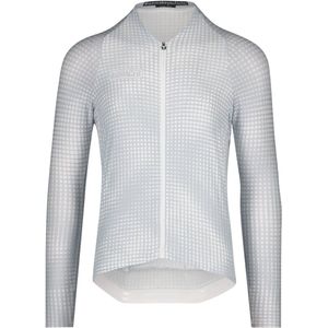 BIORACER Icon - Fietsshirt Tussenseizoen - Heren - Optic Art Grijs - Lange Mouw - Ademend - Aansluitend - Maat XXL