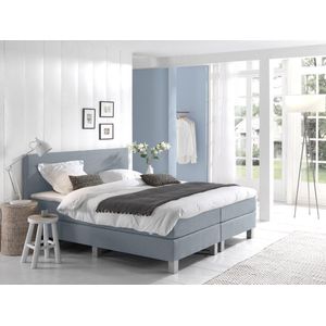 Anno 1588 VEDO Boxspringset - 180x200 - Pocketvering - Blauw - Gratis bezorging