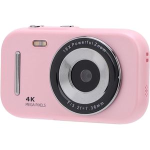 48MP FHD Vintage Digital Camera, 4K Video Vlog Camera Portable with 2.8 Inch HD Screen, 16x Zoom, 20 Filters for Boys Girls Students Teens (Rosette)