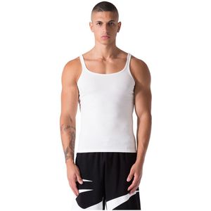 Everlast Ribbed Mouwloos T-shirt Wit S Man