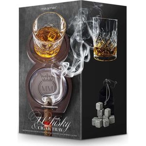 Whiskey & Sigaarhouder - Stijlvolle houder - Whiskey & Cigar Tray - MikaMax