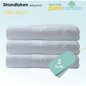 Homéé - Saunalakens-sBadlakens-sPool Towels-sL/P Fancy wit 460g.p/m2s-s2 Stukss-s100x140cm