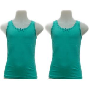 Embrator 2-stuks meisjes Hemdjes zeegroen maat 128/134