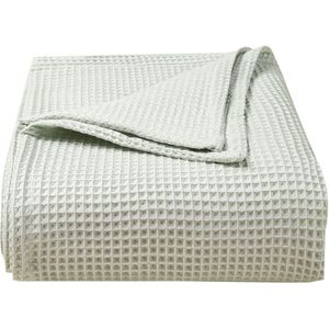 Baby Wiegdeken - Wafel - Katoen - 70x110cm - Wafeldeken - Wafeldoek - Lichtgroen