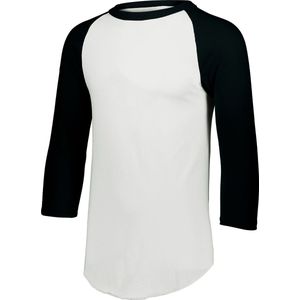 Augusta Sportswear - Honkbal - MLB - Raglan - 3/4 Mouw - Traditioneel - Baseball - T-Shirt - Tee 2.0 - Zwart - Medium