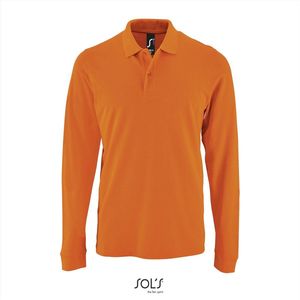 SOL'S Men´s Long-Sleeve Piqué Polo Shirt Perfect L02087 - orange - 3XL
