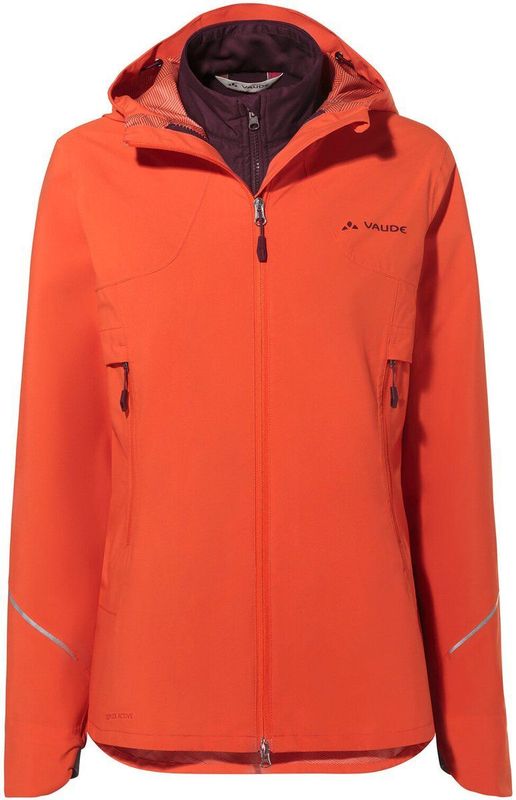 VAUDE - Yaras 3in1 Jacket - Hardshell Jas - Dames - Waterdicht - Fietsjack