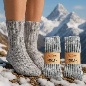 Belucci Noorse Wollen Sokken 4 Paar Maat 39-42