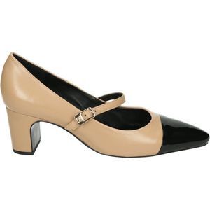 Högl - Paris - Pumps - Beige / Zwart - Anatomisch Gevormd Voetbed
