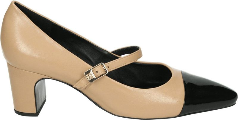 Högl - Paris - Pumps - Beige / Zwart - Anatomisch Gevormd Voetbed