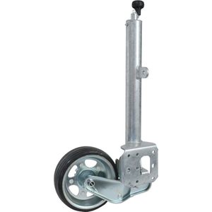 neuswiel zwaar model rond 60mm automaat - aanhanger neus wiel - steunwiel klapbaar - alko