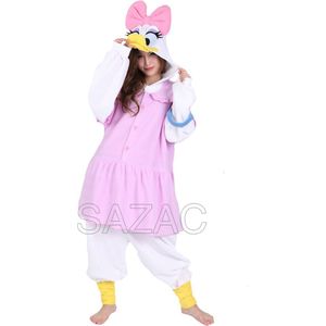 Katrien Duck Onesie (Disney) Premium Verkleedkleding - Volwassenen & Kinderen - Onesize (155-177 cm)