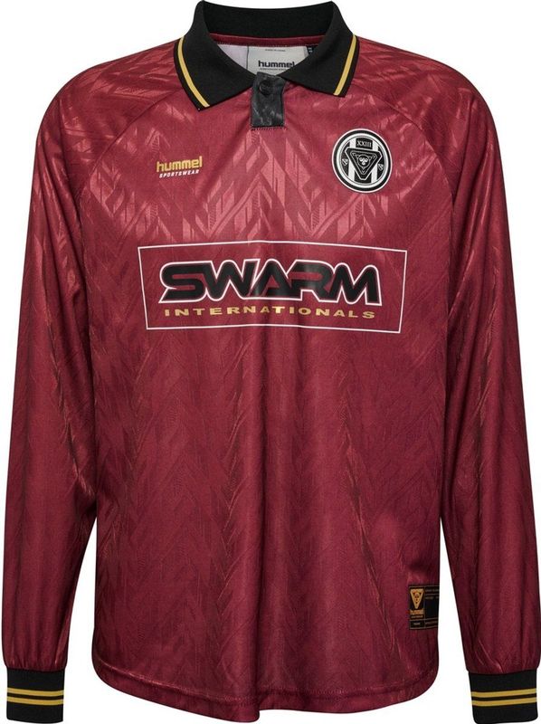 Hummel Loose Bay Soccer Jersey Longsleeve 229680 Syrah-XXL