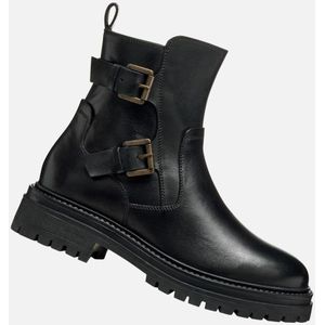 Geox - Iridea - Enkellaarsjes - Zwart - Hakhoogte 4,5 cm