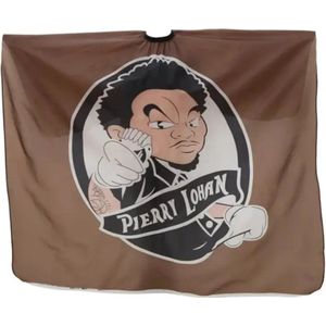 Bovista Baardschort - Beard Bib - Scheerschort - Baard Cape - Kappersmantel - Kapmantel - Bruin