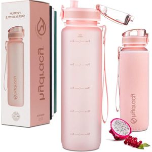 Large 1 Litre BPA Free Water Bottle with Time Marker and Fruit Infuser