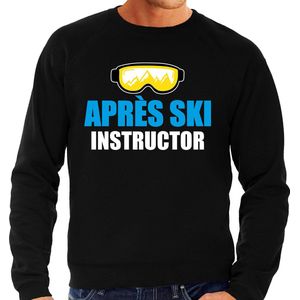 Apres ski trui Apres ski instructor zwart  heren - Wintersport sweater - Foute apres ski outfit/ kleding/ verkleedkleding L