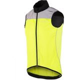wowow poggio reflecterende mouwloze jas neon geel
