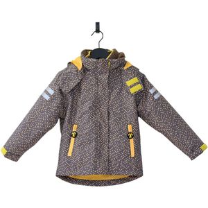 Ducksday - vierseizoensjas met uitritsbare sherpa fleece jas - waterdicht - 3 in 1 regenjas - unisex - Puck - maat 134/140