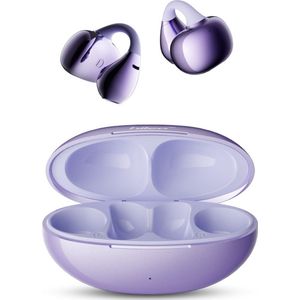 hileo hi86 - Draadloze Oordopjes met Oplaadcase – Paars - Ear clip Air Conduction - Sport - Open-Ear - Bluetooth V5.4 – Draadloze oortjes – Geschikt voor IOS/Android - HD audio