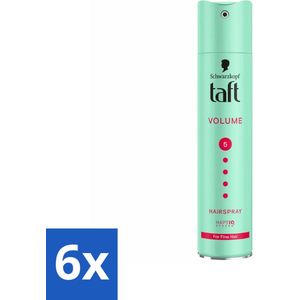 Taft - Volume 5 - Haarspray - Volumineuze hold - 250 ml - Voordeelverpakking - 6 stuks