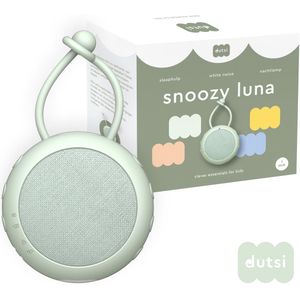Dutsi White noise ruis machine voor baby’s – Snoozy luna - 10 geluiden, nachtlampje & time