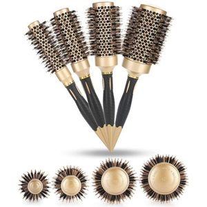 Professionele Antistatische Ronde Haarborstels 4-in-1 voor Föhnen